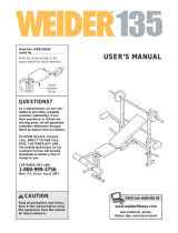 Weider WEBE05930 User manual