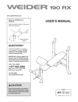 Weider WEBE30112 User manual