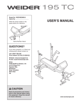 Weider WEEVBE9909 User manual