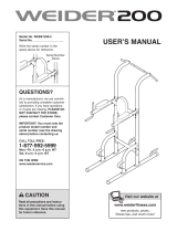 Weider WEBE1038 User manual