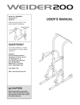 Weider WEBM0918 Owner's manual