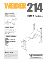 Weider WEEVBE3522 User manual
