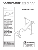 Weider WEBE9978 User manual