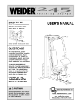 Weider WESY1900 User manual