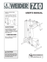 Weider 740 SYSTEM WESY7409 User manual