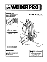 Weider PRO 4850 User manual