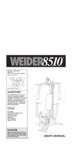 Weider 8510 User manual