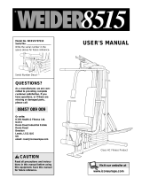 Weider WEEVSY8721 User manual