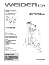 Weider WEEVSY30810 User manual