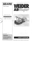 Weider AB SHAPER 28075 User manual