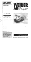 Weider AB SHAPER 28075 User manual