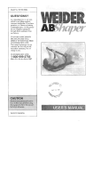 Weider WEMC2006 User manual