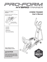 Pro-Form Hybrid Trainer 831.23880.0 User manual