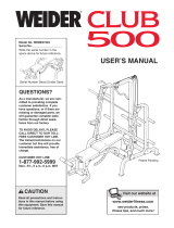 Weider PRO 396 (No. WEBE27331) User manual