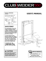 Weider WEBE29300 User manual