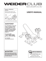 Weider WEBE2496 User manual