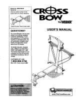 Weider CROSS BOW User manual