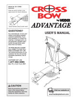 Weider CROSSBAR ADVANTAGE 15396 HSN User manual