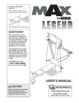 Weider MAX (No. WESY5942.1) User manual