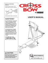 Weider CROSSBAR WESY5942 User manual