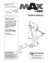 Weider CROSSBAR WESY5942 User manual