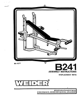 Weider B241 User manual