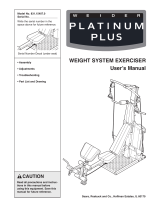 Weider PLATINUM PLUS 15407 User manual