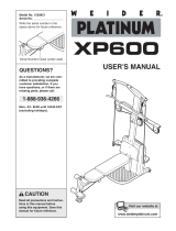 Weider XP600 User manual
