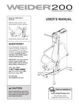 Weider Precision 200 User manual