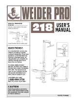 Weider WEBE2078 User manual