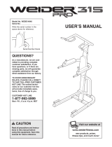 Weider WEBE1494 User manual