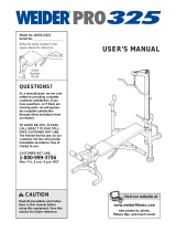 Weider WEBE1262 User manual