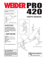WeiderPro Pro 420 User manual