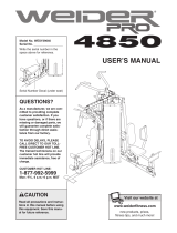 Weider WESY3964 User manual