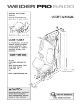 Weider WEEVSY2996 User manual