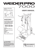 NordicTrack S6000 User manual