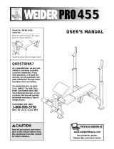 Weider WEBE1310 User manual