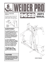 Weider WESY91080 User manual