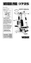 Weider WESY9725 User manual