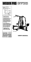 Weider WESY9735 User manual