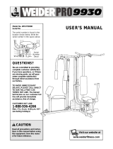 Weider WESY99300 User manual