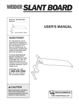 Weider WECCBE1000 User manual