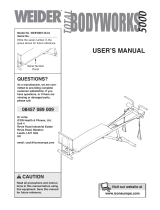 Weider Total Body Works 5000 User manual