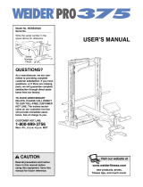 Weider WEBE29300 User manual