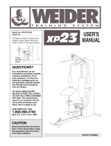 Weider XP23 User manual