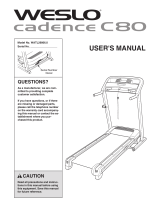 Weslo c80 WATL26806.0 User manual