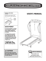 Weslo Cadence C32 User manual