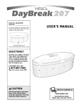 Weslo Daybreak 207 Spa User manual