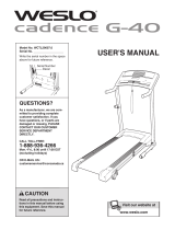Weslo Cadence GTX User manual