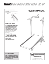 Weslo Aerobicstride 2.0 Treadmill User manual